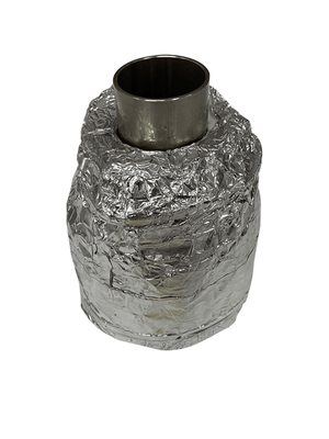 Cinderella Incineration Toilet Catalytic Converter with insulated housing for Travel models, reduces exhaust odors, post-2019 compatibility.