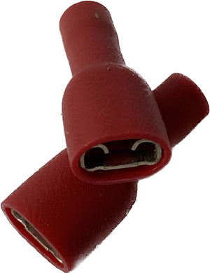 Red Cinderella® cable lugs, 1 per pack, suitable for Cinderella Incineration Toilet connections.