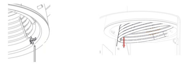 Diagram of Cinderella® heater element assembly, highlighting installation details and components for North American models.