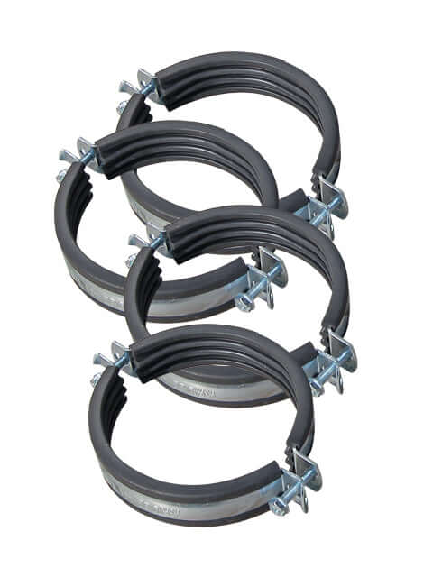 Cinderella Support Clamp set for ventilation, featuring 4 durable 4" clamps with 3/8" nuts for secure installation.