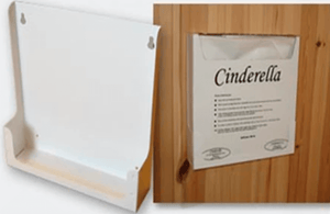 Cinderella® Liner Holder made of durable steel for bowl liners, showcasing its efficient design and white color.