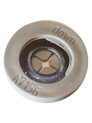 Replacement washer for lid assembly, featuring engraving for proper installation direction, model A7156.