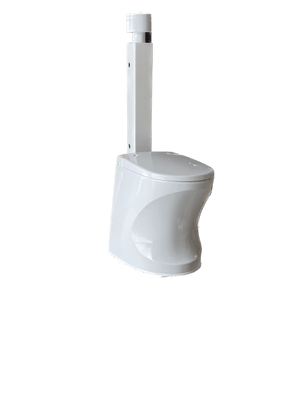 Cinderella Travel Build-In-Box toilet alternative for wall installation, available at Cabin Depot.