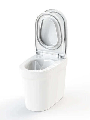 Cinderella Urinal from Cabin Depot, hygienic waterless unisex toilet solution with a 3-year warranty, ideal for cabins and eco-friendly use.