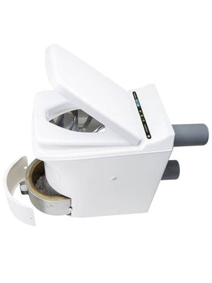 Cinderella Comfort Incineration Toilet by Cabin Depot, eco-friendly design, manufactured in Norway for sustainable waste management.